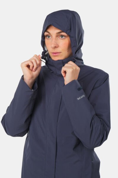Jack Wolfskin ROTWAND 3IN1 JKT W Kadın Mont Lacivert - S