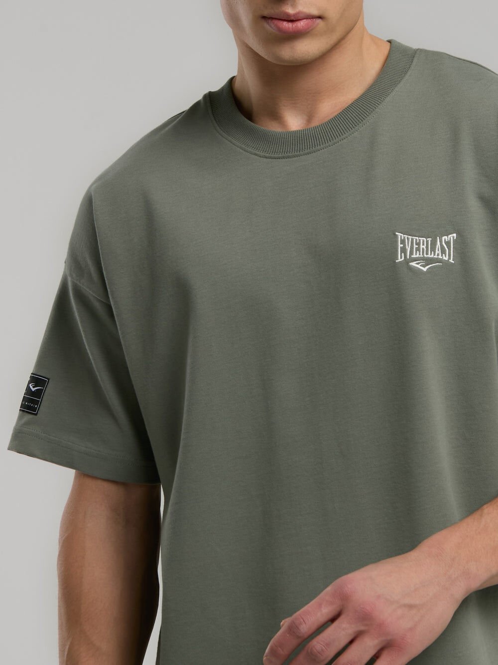 Ever Essentials Oversize Erkek Tişört TM0036 XL - Haki