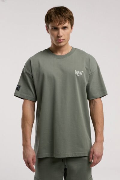 Ever Essentials Oversize Erkek Tişört TM0036 XXL - Haki