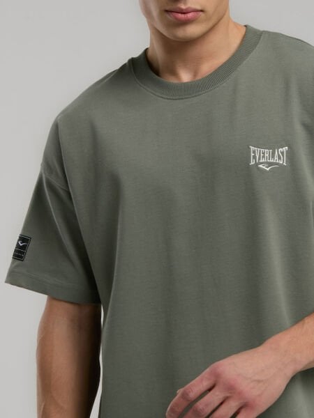 Ever Essentials Oversize Erkek Tişört TM0036 XXL - Haki