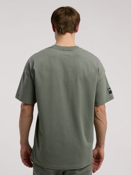 Ever Essentials Oversize Erkek Tişört TM0036 XXL - Haki