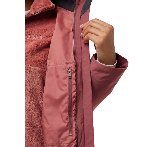 Jack Wolfskin ROTWAND 3IN1 JKT W Kadın Mont Kırmızı - L