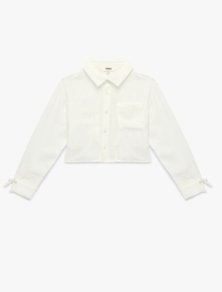 Koton Ekru Gömlek 6Skg60170Aw Ekru - 9-10