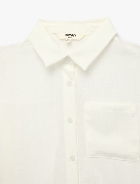 Koton Ekru Gömlek 6Skg60170Aw Ekru - 9-10