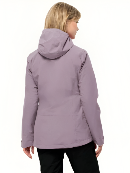 Jack Wolfskin MOONRISE 3IN1 JKT W Kadın Mont Gri - XS