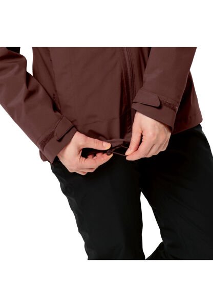 Jack Wolfskin MOONRISE 3IN1 JKT W Kadın Mont Kahverengi - XS