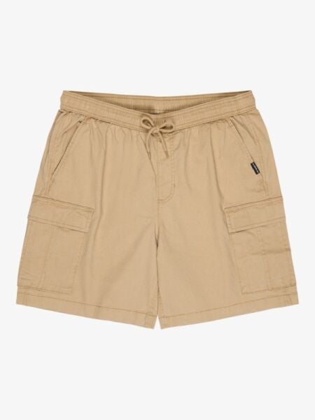 Quiksilver Taxer Cargo Erkek Bej Elastik Belli Kargo Şort Eqyws03792 L - Incense - Solid