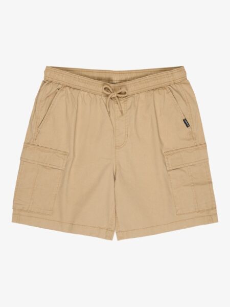 Quiksilver Taxer Cargo Erkek Bej Elastik Belli Kargo Şort Eqyws03792 L - Incense - Solid