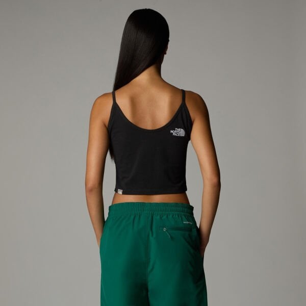 The North Face W Simple Dome Slim Crop Tank Kadın T-Shirt Mavi - S