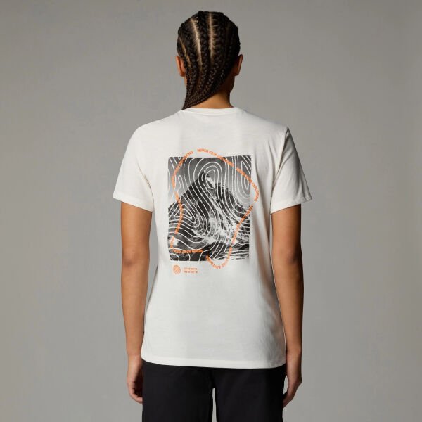 The North Face W Foundation Ss Half Dome Ca Graphic Kadın T-Shirt Beyaz - XS