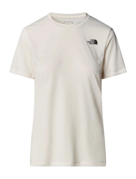 The North Face W Foundation Ss Half Dome Ca Graphic Kadın T-Shirt Beyaz - XS