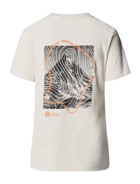 The North Face W Foundation Ss Half Dome Ca Graphic Kadın T-Shirt Beyaz - XS