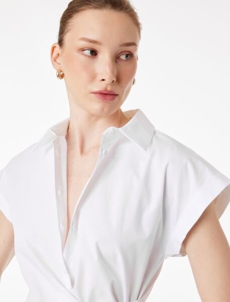 Koton Kırık Beyaz Gömlek 6Sak60132Ew Beyaz - 44