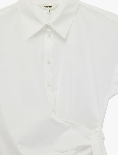 Koton Kırık Beyaz Gömlek 6Sak60132Ew Beyaz - 44