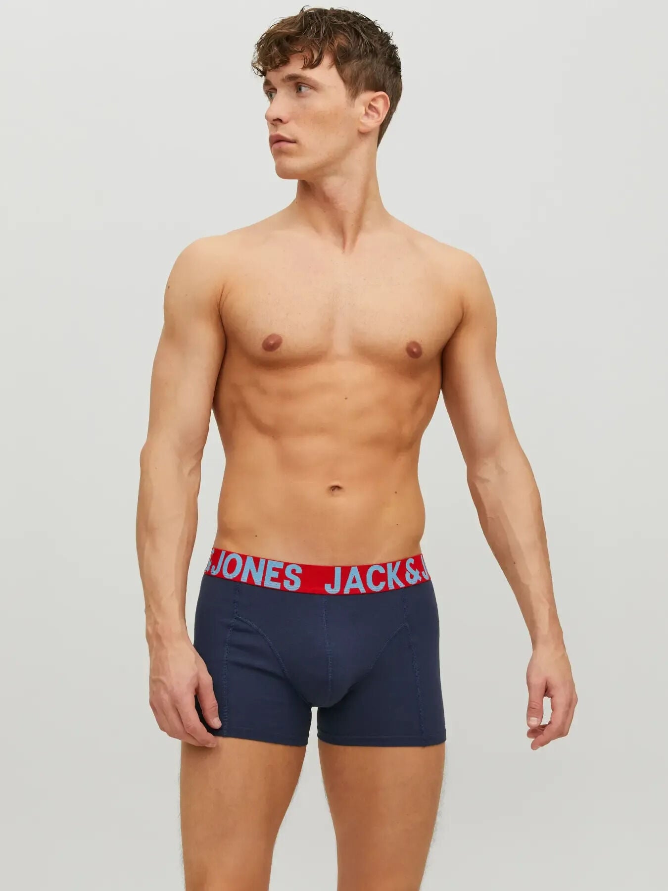 JACCRAZY Düz Renk Boxer 3'lü Paket NOOS