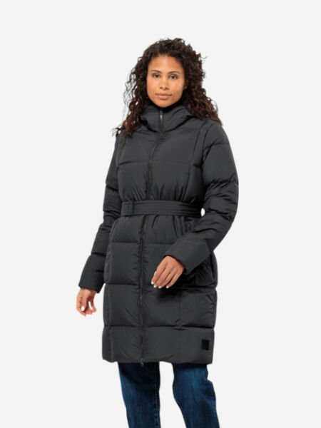 Jack Wolfskin FROZEN LAKE COAT W Kadın Mont Siyah - L