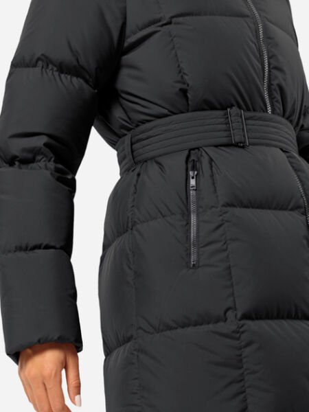 Jack Wolfskin FROZEN LAKE COAT W Kadın Mont Siyah - S