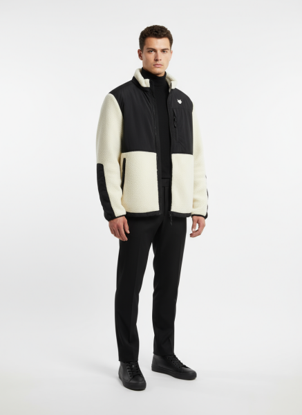 GAMP TAM FERMUAR PELUŞ POLAR Lacivert - L