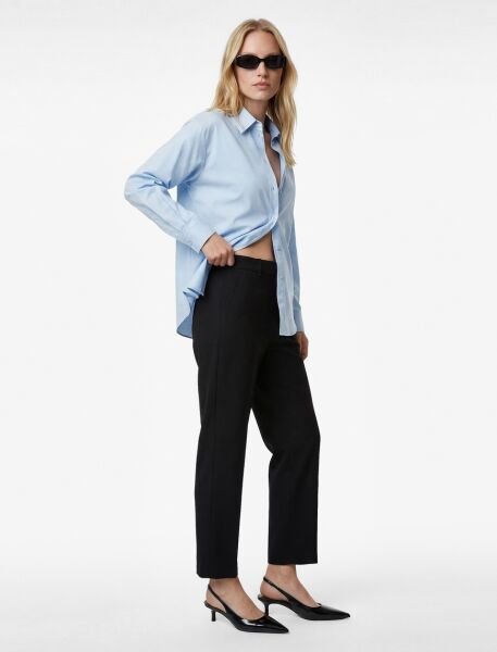 Koton Açık İndigo Gömlek 6Sak60208Uw 44 - İndigo