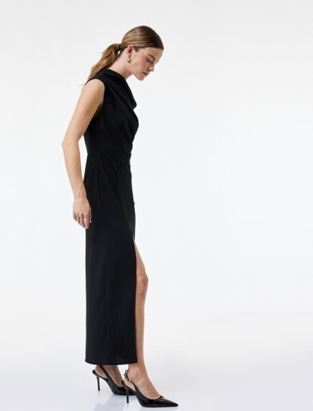 Koton Siyah Elbise 6Sak80120Uw Siyah - 38