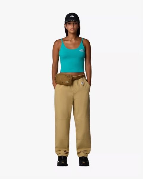 The North Face W Simple Dome Slim Crop Tank Kadın T-Shirt Mavi - XS
