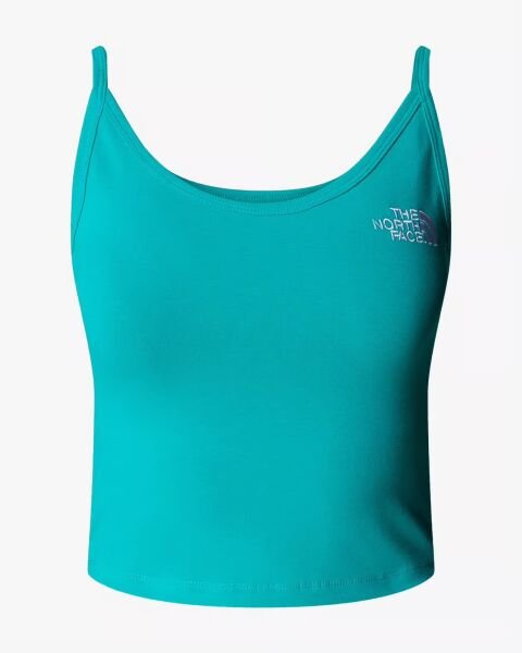 The North Face W Simple Dome Slim Crop Tank Kadın T-Shirt Mavi - XS