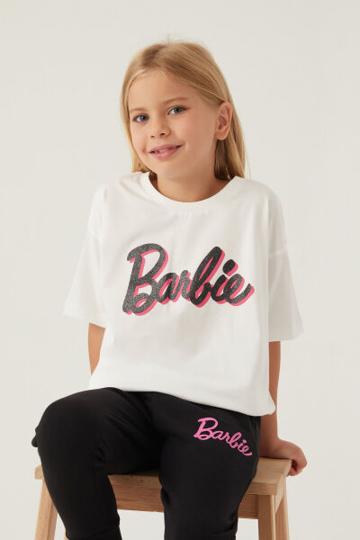 Barbie Barbie Kız Çocuk T-Shırt Süprem  Kumaş