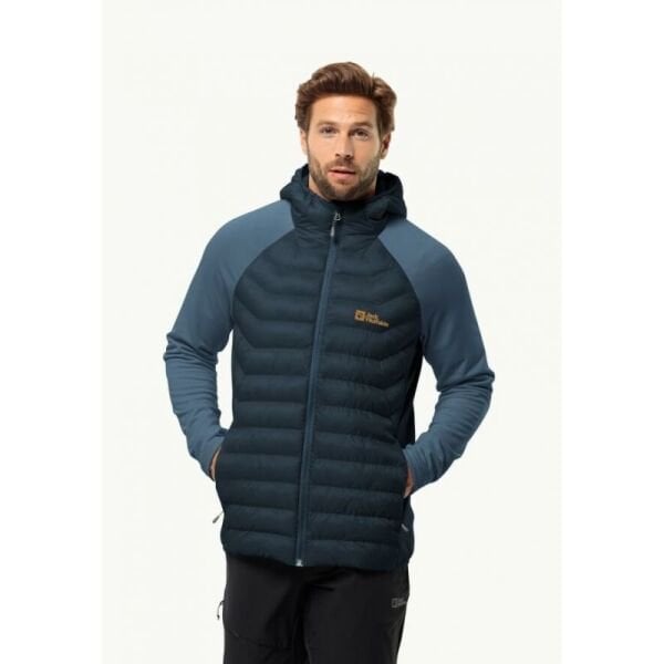 Jack Wolfskin ROUTEBURN PRO HYBRID M Erkek Mont Lacivert - L