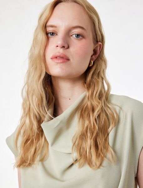 Koton Gri Bluz 6Sak60375Uw 44 - Ada Çayı