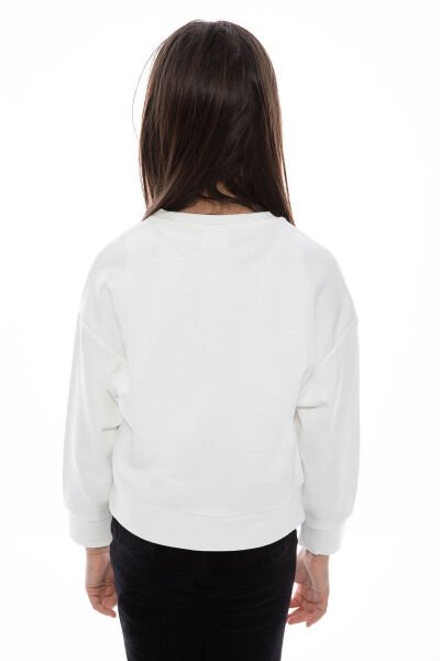 Rolypoly Kız Çocuk Sweatshirt 3-4 - Krem