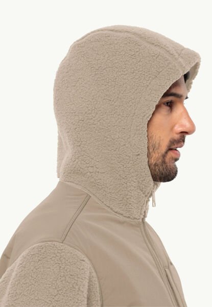 Jack Wolfskin FELSLICHT HOODED JKT M Erkek Polar Bej - S