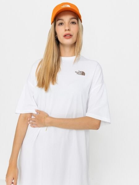 The North Face W S/S Essential Oversize Tee Dress Kadın T-Shirt Beyaz - M