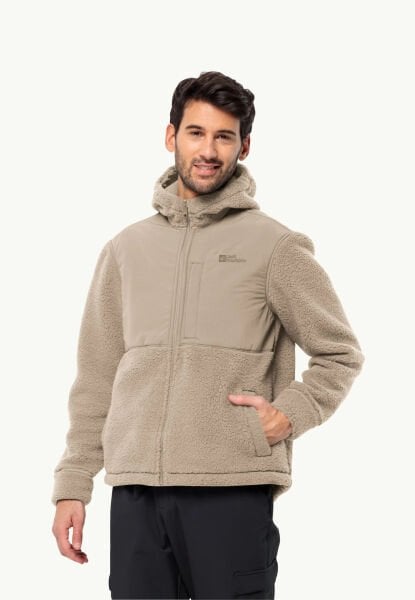 Jack Wolfskin FELSLICHT HOODED JKT M Erkek Polar Bej - L