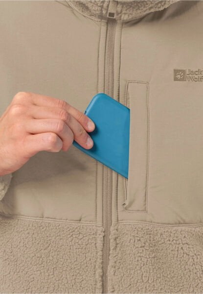 Jack Wolfskin FELSLICHT HOODED JKT M Erkek Polar Bej - L