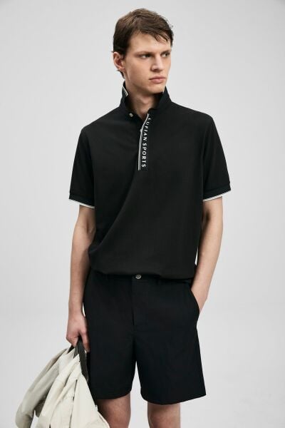 Lufian Lord Smart Erkek Polo Tişört 111040252 Siyah - XXL