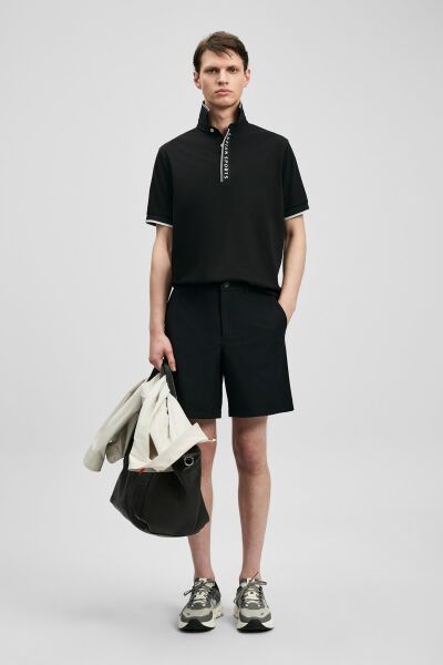 Lufian Lord Smart Erkek Polo Tişört 111040252 Siyah - XXL