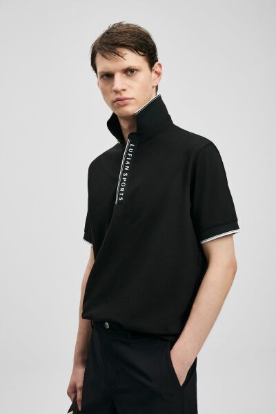 Lufian Lord Smart Erkek Polo Tişört 111040252 Siyah - XXL