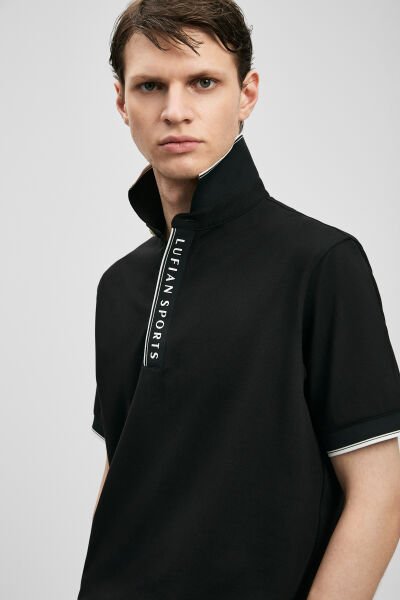 Lufian Lord Smart Erkek Polo Tişört 111040252 Siyah - XXL