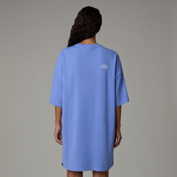 The North Face W S/S Essential Oversize Tee Dress Kadın T-Shirt Mavi - S