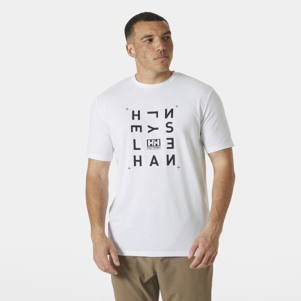Helly Hansen Skog Recyled Graphic Erkek T-Shirt Beyaz - XL