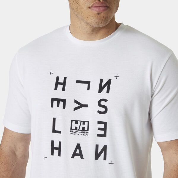 Helly Hansen Skog Recyled Graphic Erkek T-Shirt Beyaz - XL