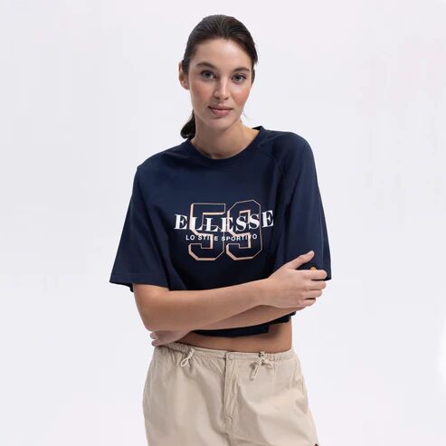 Ellesse Kadın T-shirt F-EF443 Lacivert - XS