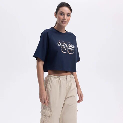 Ellesse Kadın T-shirt F-EF443 Lacivert - L