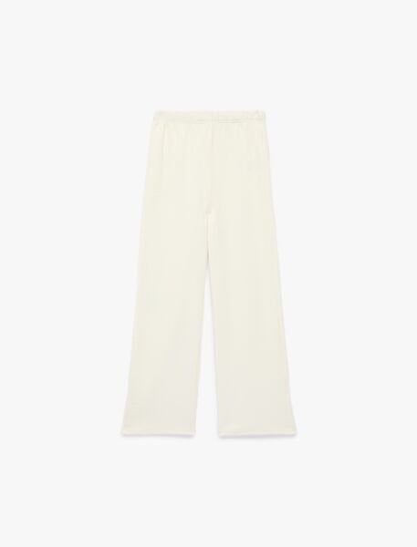 Koton Kız Çocuk Beli Lastikli Normal Paça Pamuklu Basic Pantolon 6Skg40176Ak Ekru - 9-10