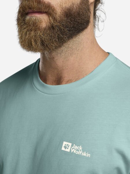 Jack Wolfskin Essantial T Erkek T-Shirt Turkuaz - 2XL