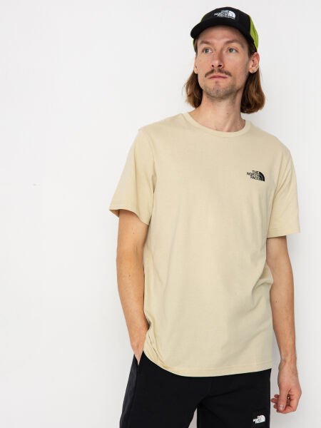 The North Face M Ss Simple Dome Tee Erkek T-Shirt Krem - S