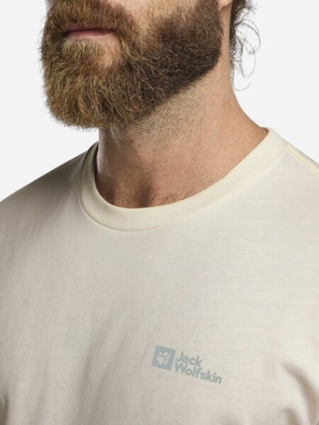 Jack Wolfskin Essantial T Erkek T-Shirt Beyaz - XL