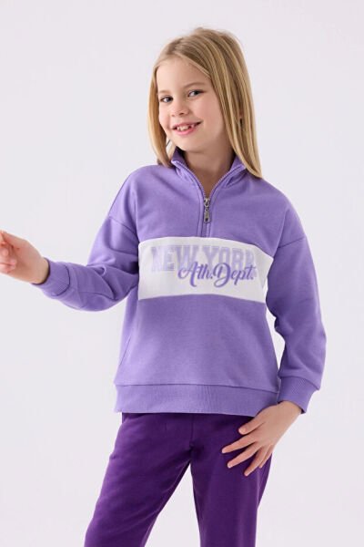 Rolypoly Kız Çocuk Eşofman Takım 6-7 - Lila