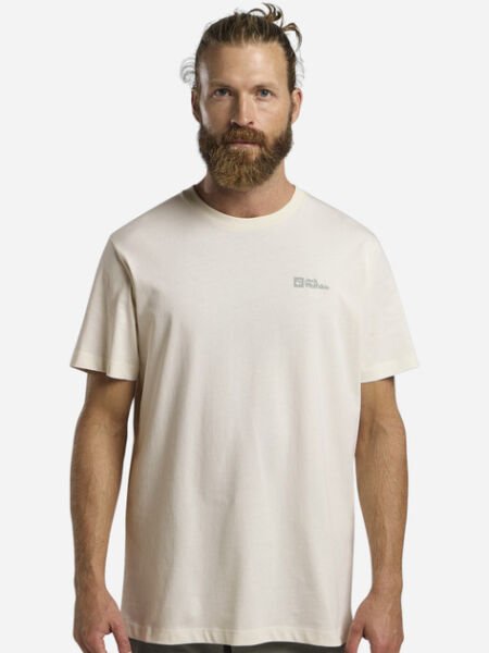 Jack Wolfskin Essantial T Erkek T-Shirt Beyaz - 2XL
