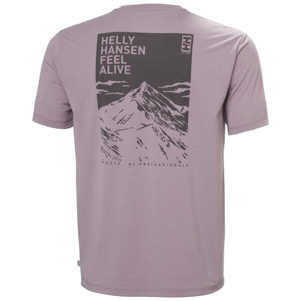 Helly Hansen Skog Recyled Graphic Erkek T-Shirt Mor - XL